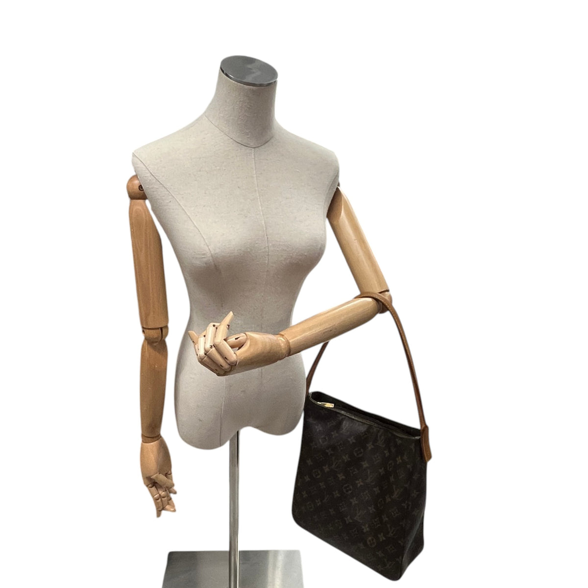 Women's Monogram Looping GM Handbag Brown - Photo 2