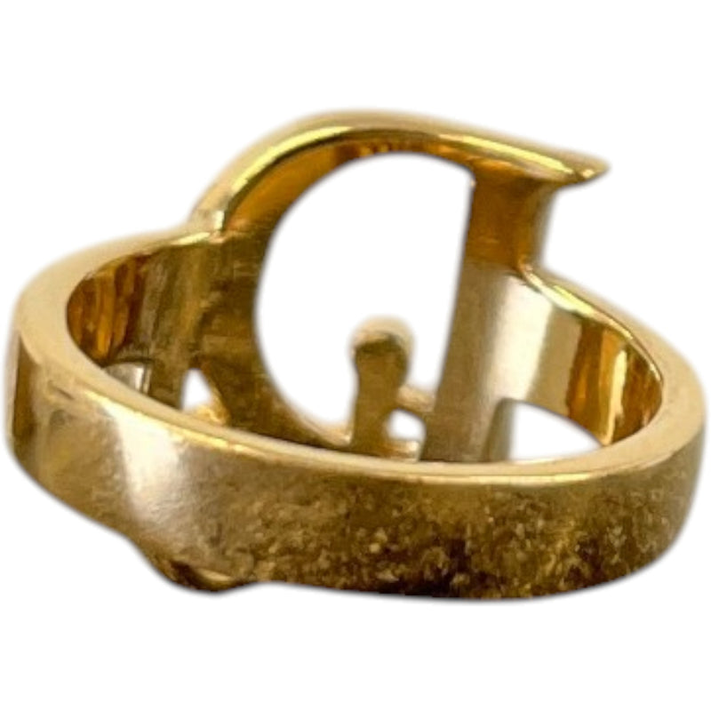 Women's Oblique Crystal Ring Gold