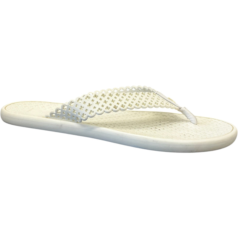 Women's LV Monogram Sandals White Size UK 6.5 / EU 39.5