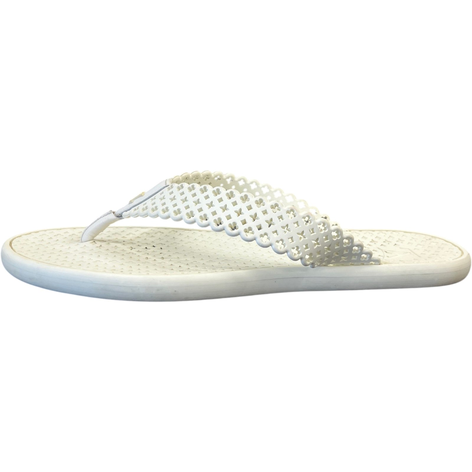 Women's LV Monogram Sandals White Size UK 6.5 / EU 39.5 - Photo 5