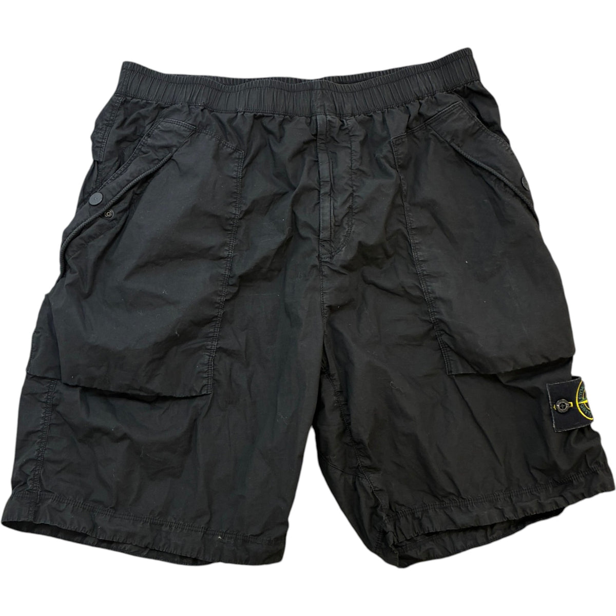 Men's Applique Logo Shorts Black Size W33 - Photo 1