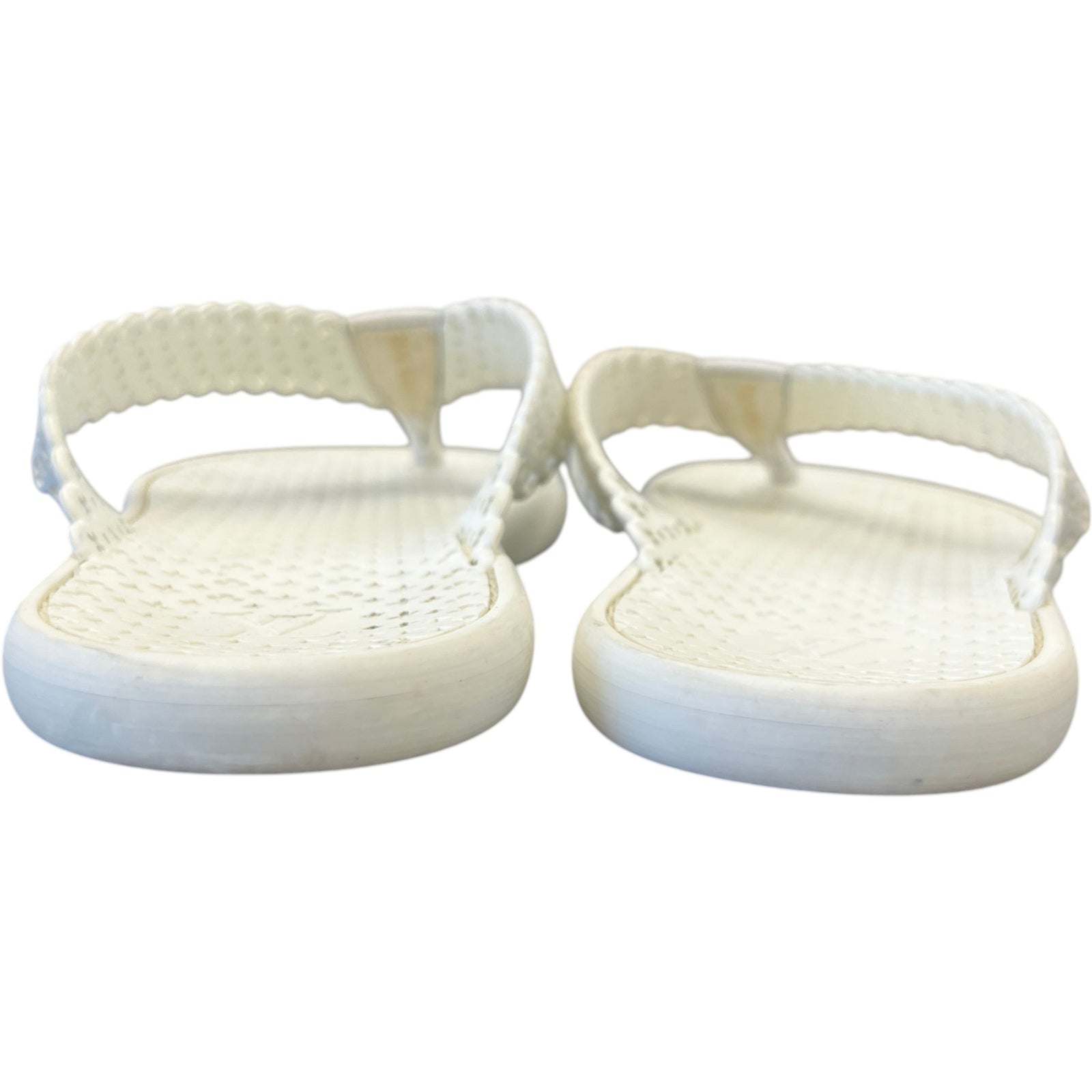 Women's LV Monogram Sandals White Size UK 6.5 / EU 39.5 - Photo 7