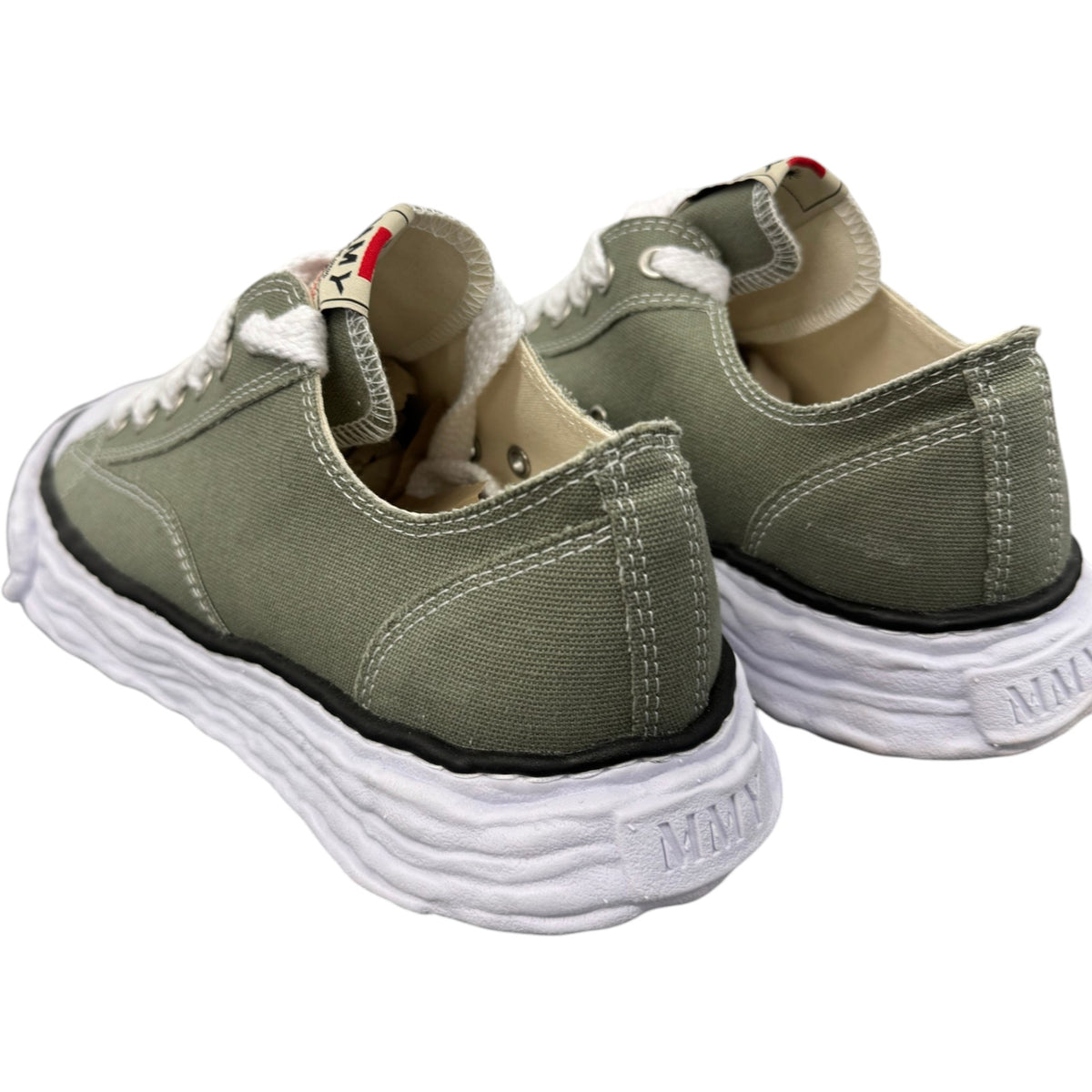 Men's Yasuhiro Peterson 23 OG Sole Canvas Low Trainers Khaki Size UK 10 / EU 44 - Photo 8