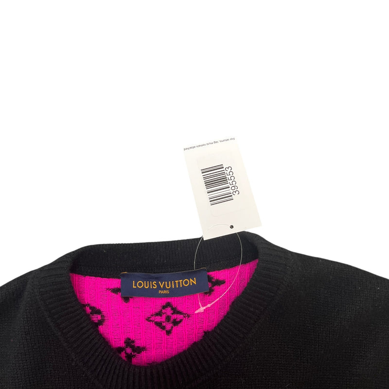 Men's Monogram Knit Jumper Black Size XL