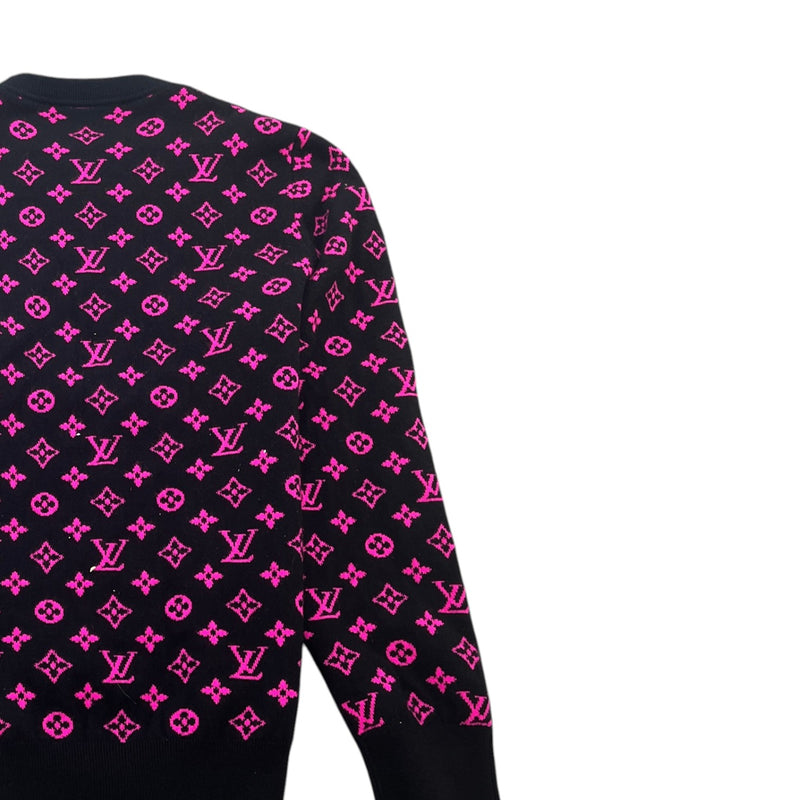 Men's Monogram Knit Jumper Black Size XL
