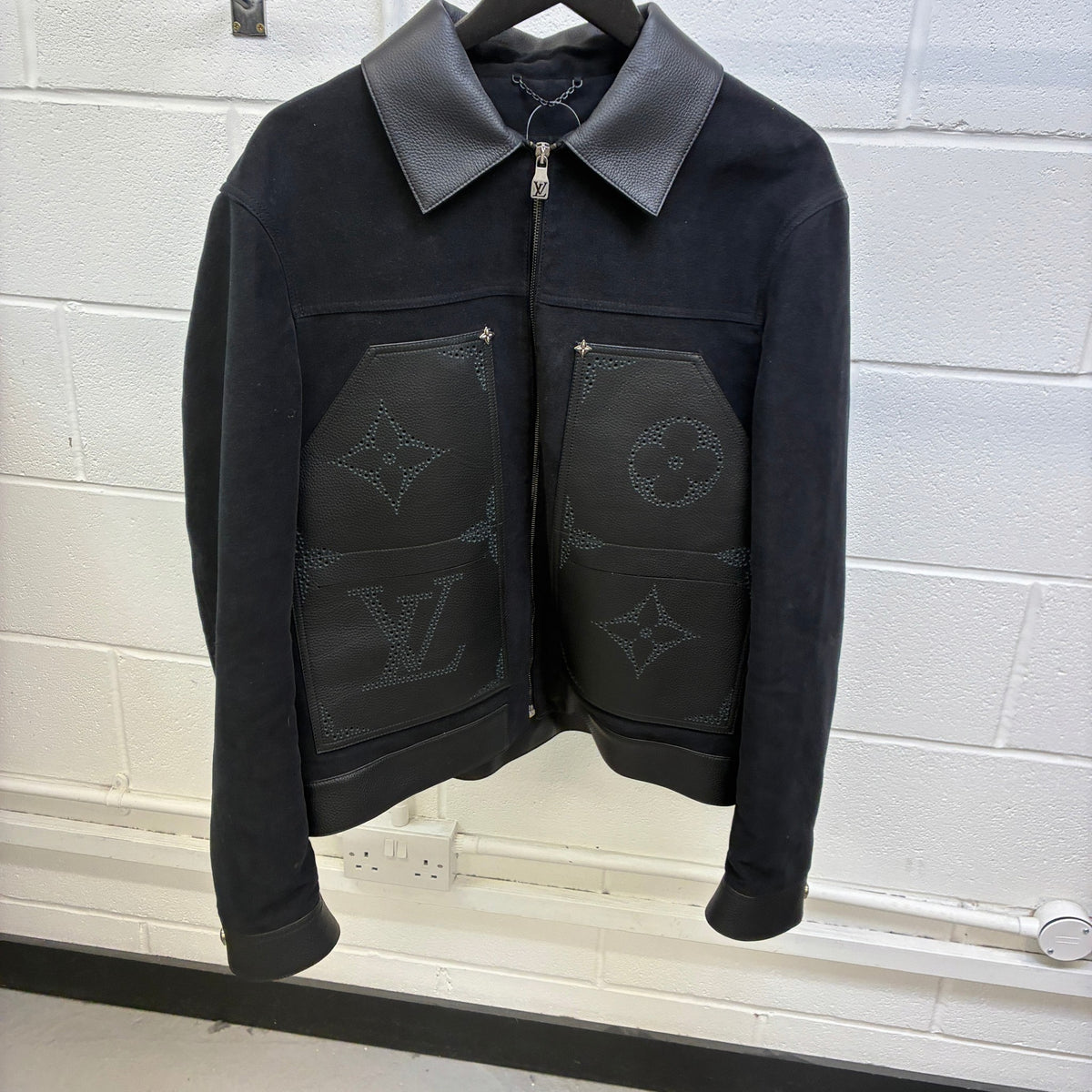 Men's Monogram Workwear Blouson Jacket Black Size XXL - Photo 6