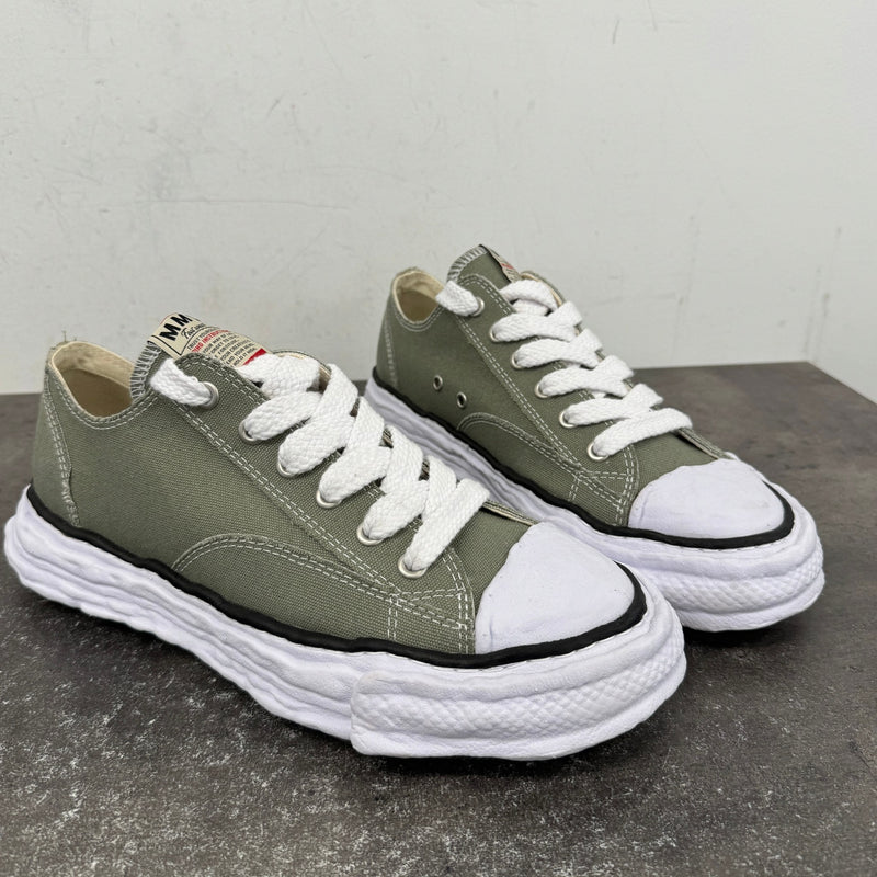 Men's Yasuhiro Peterson 23 OG Sole Canvas Low Trainers Khaki Size UK 10 / EU 44