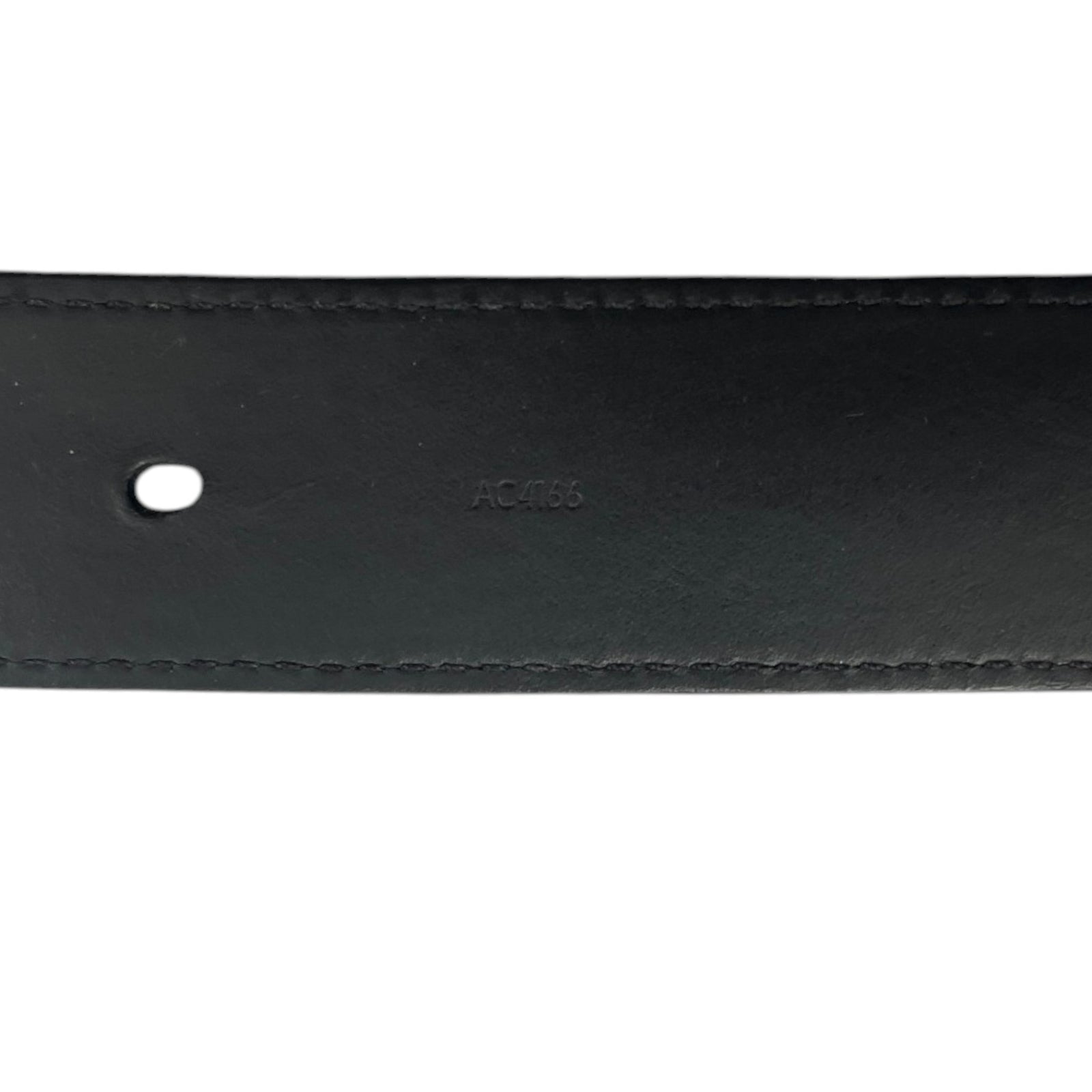 Men's LV Buckle Belt Black Size 34" - Photo 7