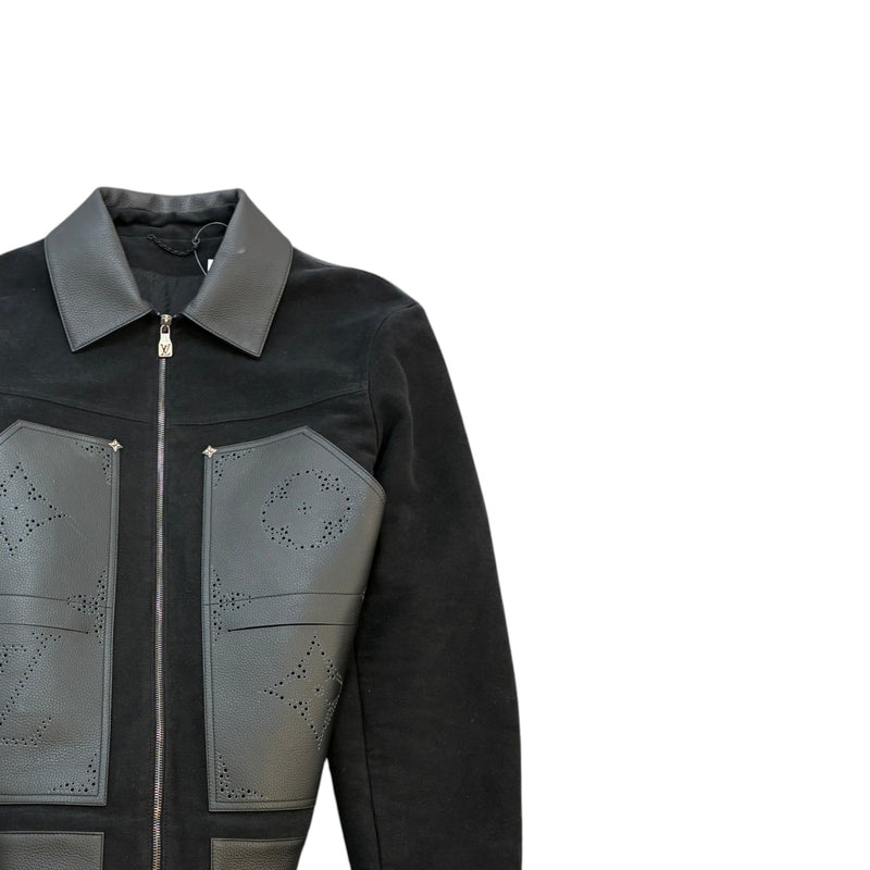 Men's Monogram Workwear Blouson Jacket Black Size XXL