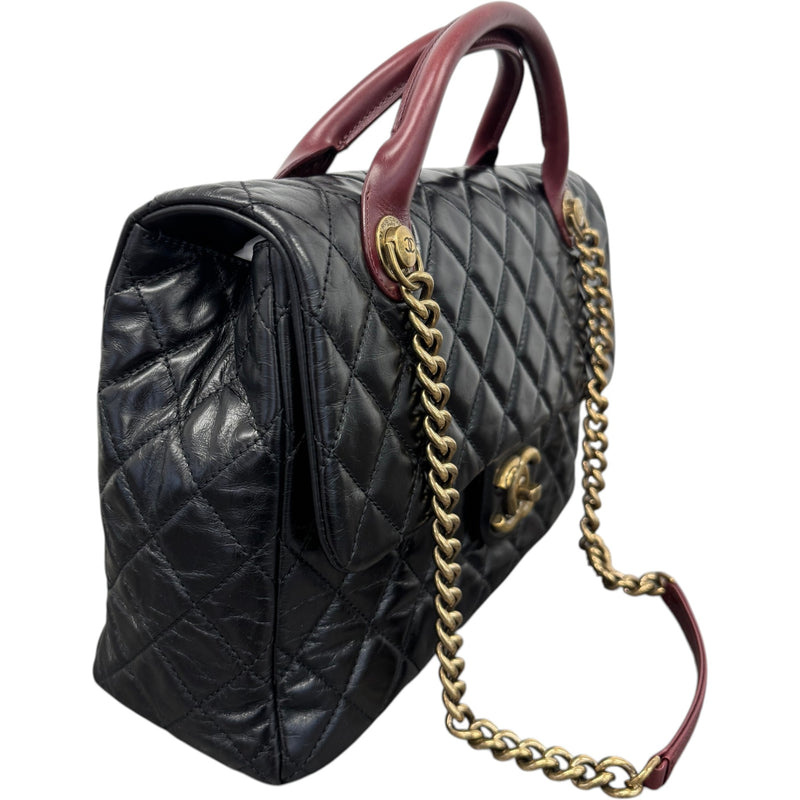 Women's Medium Castle Rock Flap Handbag Black