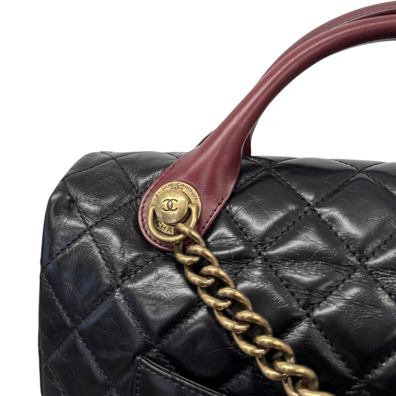 Women's Medium Castle Rock Flap Handbag Black