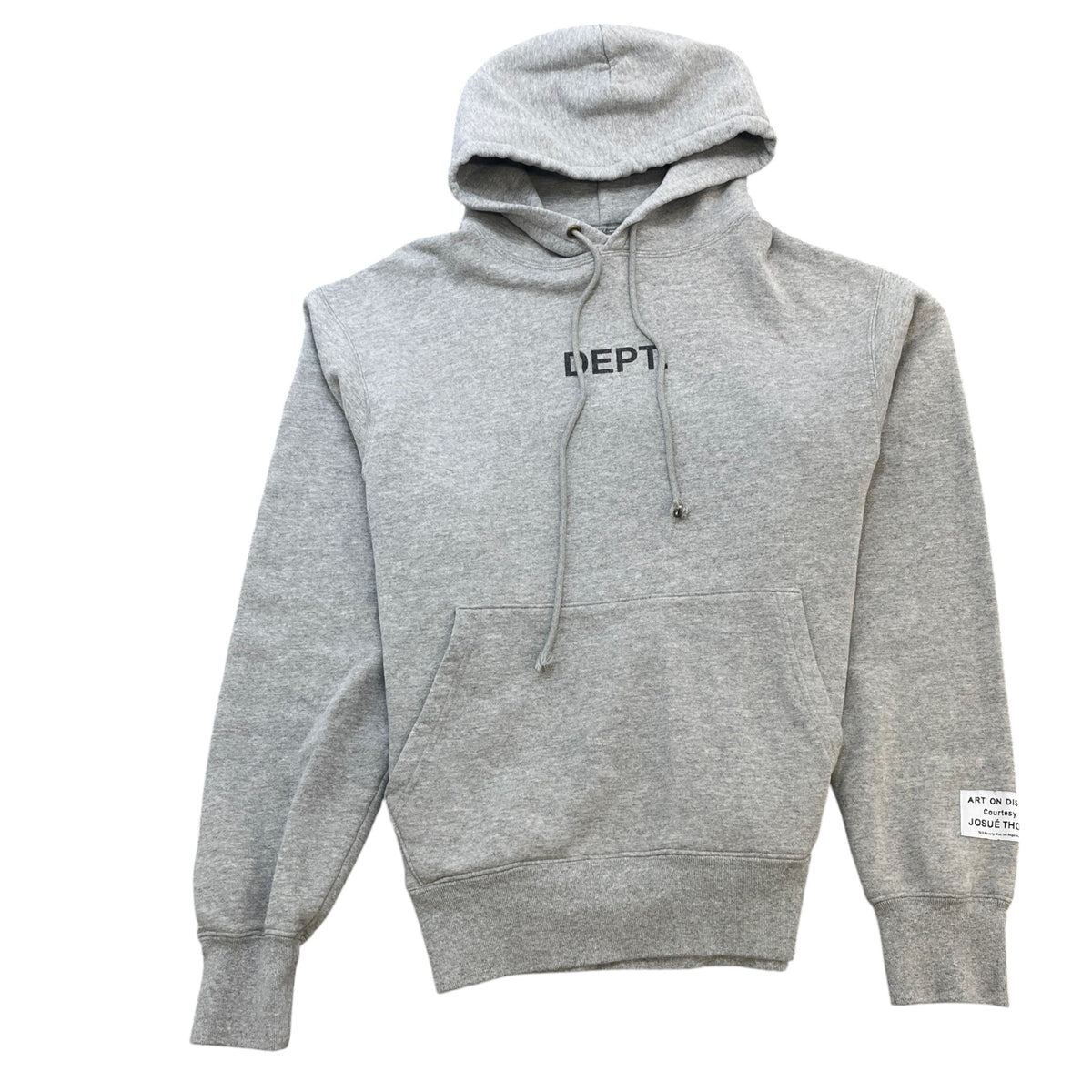 Men's Logo Print Hoodie Grey Size XL - Photo 1