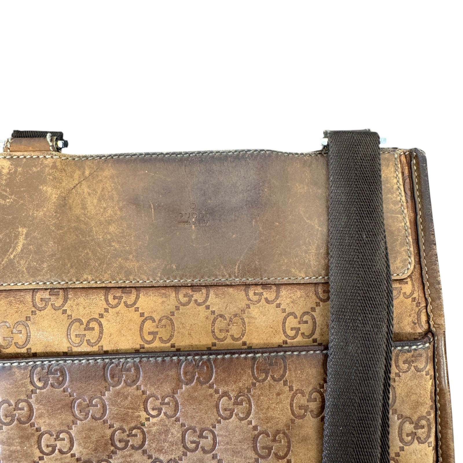 Men's Gg Supreme Crossbody Bag Brown - Photo 5