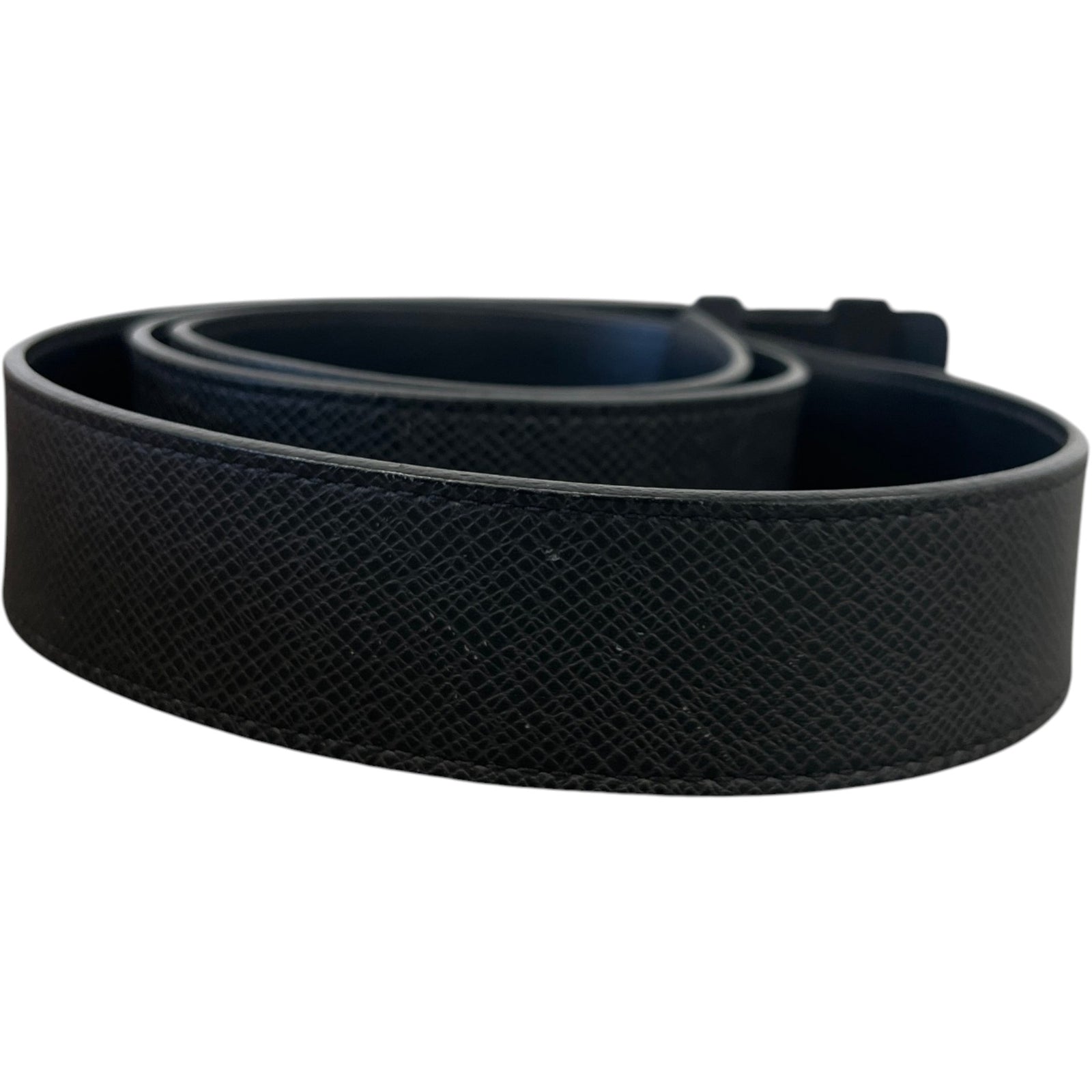 Men's LV Buckle Belt Black Size 34" - Photo 2