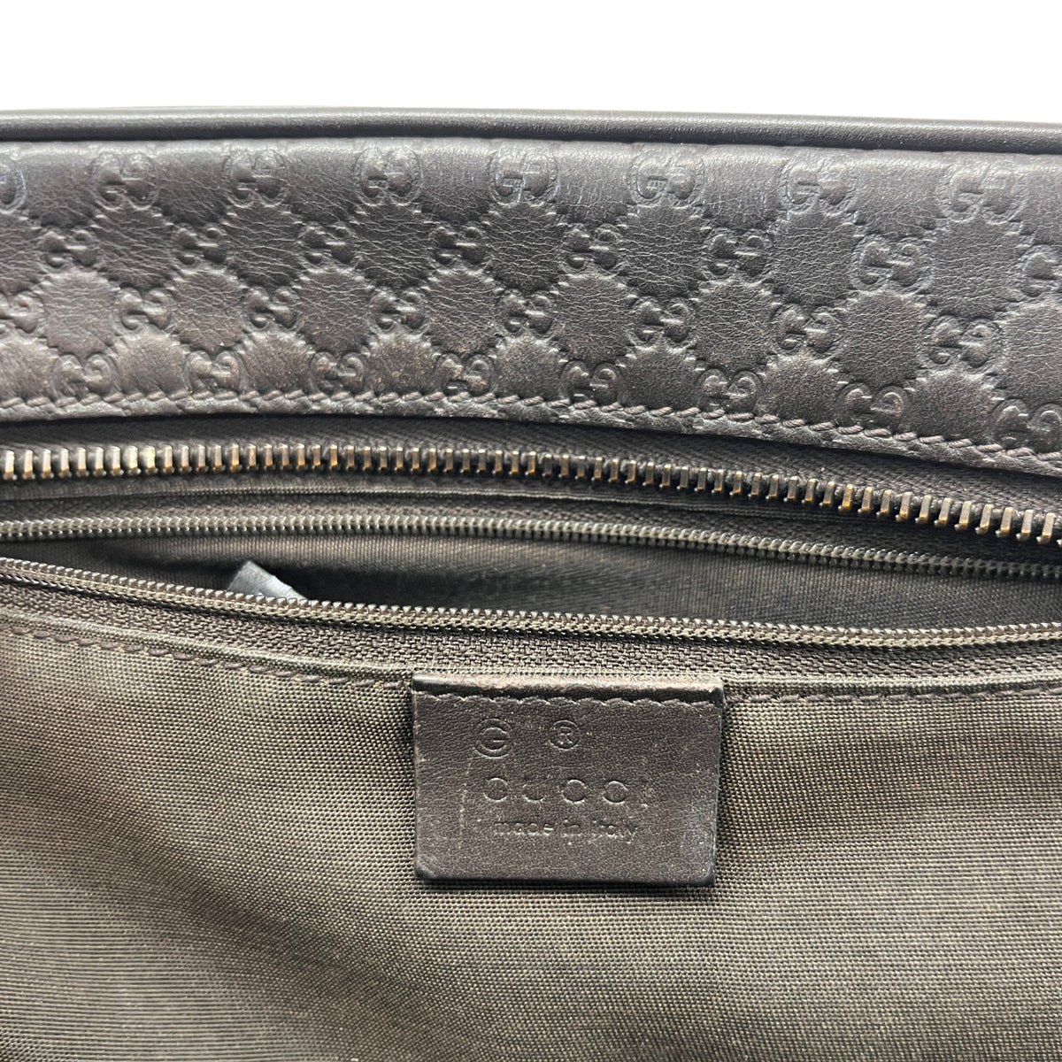 Men's Micro Gussissima Toiletry Bag Brown - Photo 10