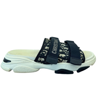 Women's D-Wander Oblique Slides White Size UK 7 / EU 40