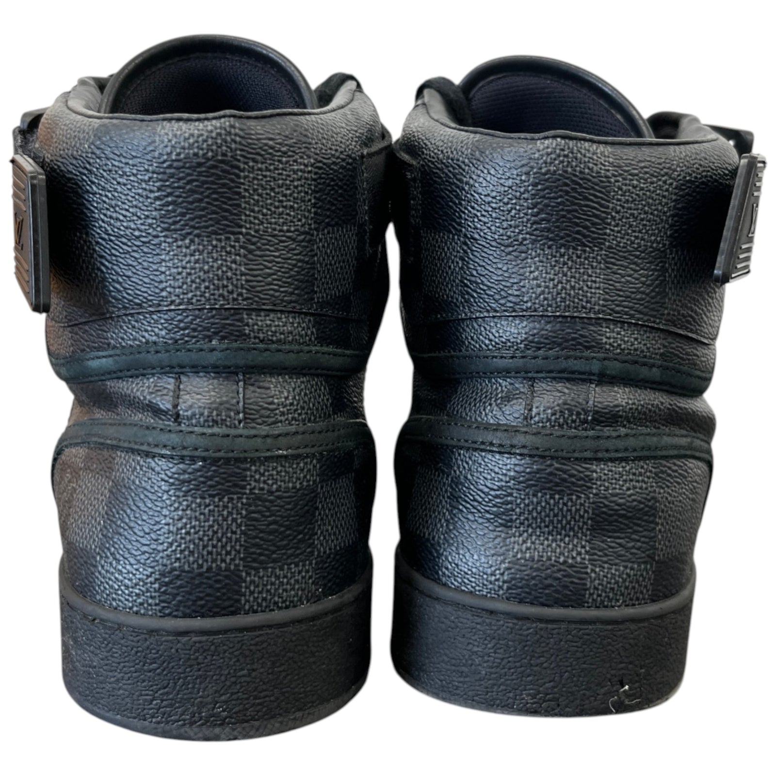 Men's Rivoli Damier High Trainers Black Size EU 40 / UK 6 - Photo 7