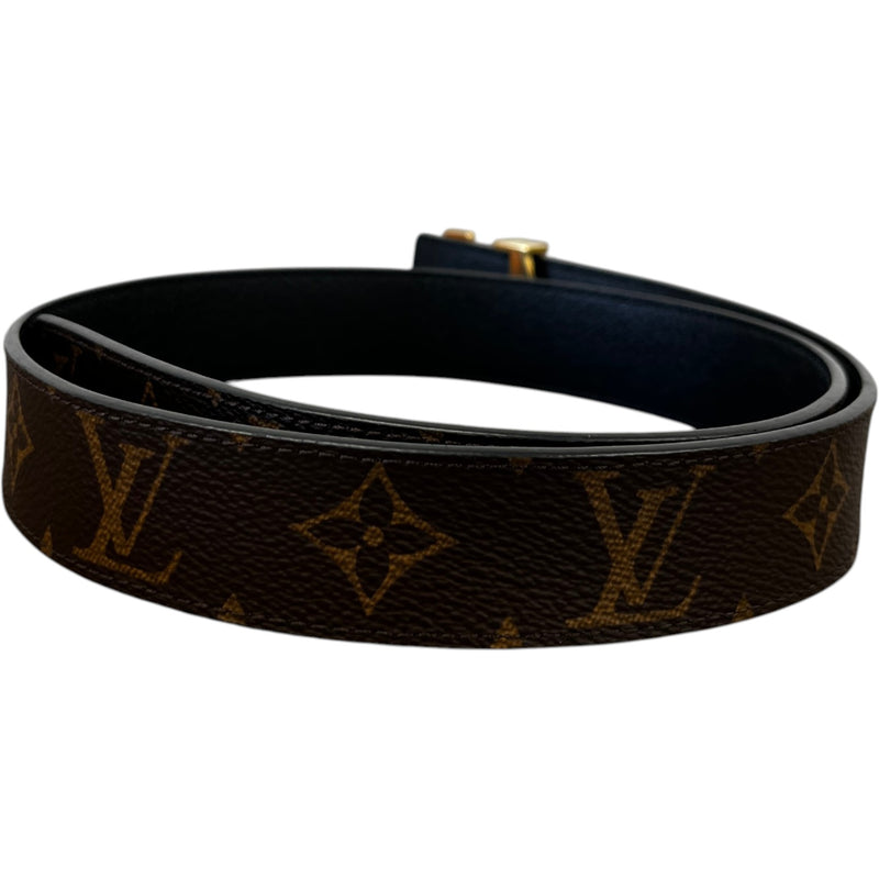 Women's Lv Dimension 30Mm Reversible Belt Brown Size 75CM / UK 6