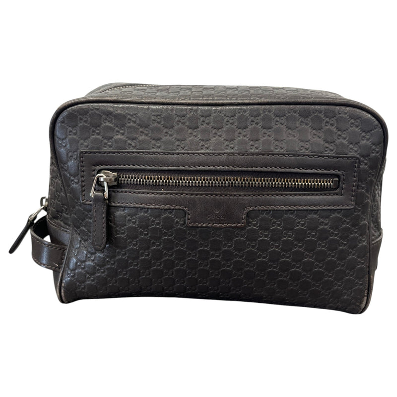 Men's Micro Gussissima Toiletry Bag Brown