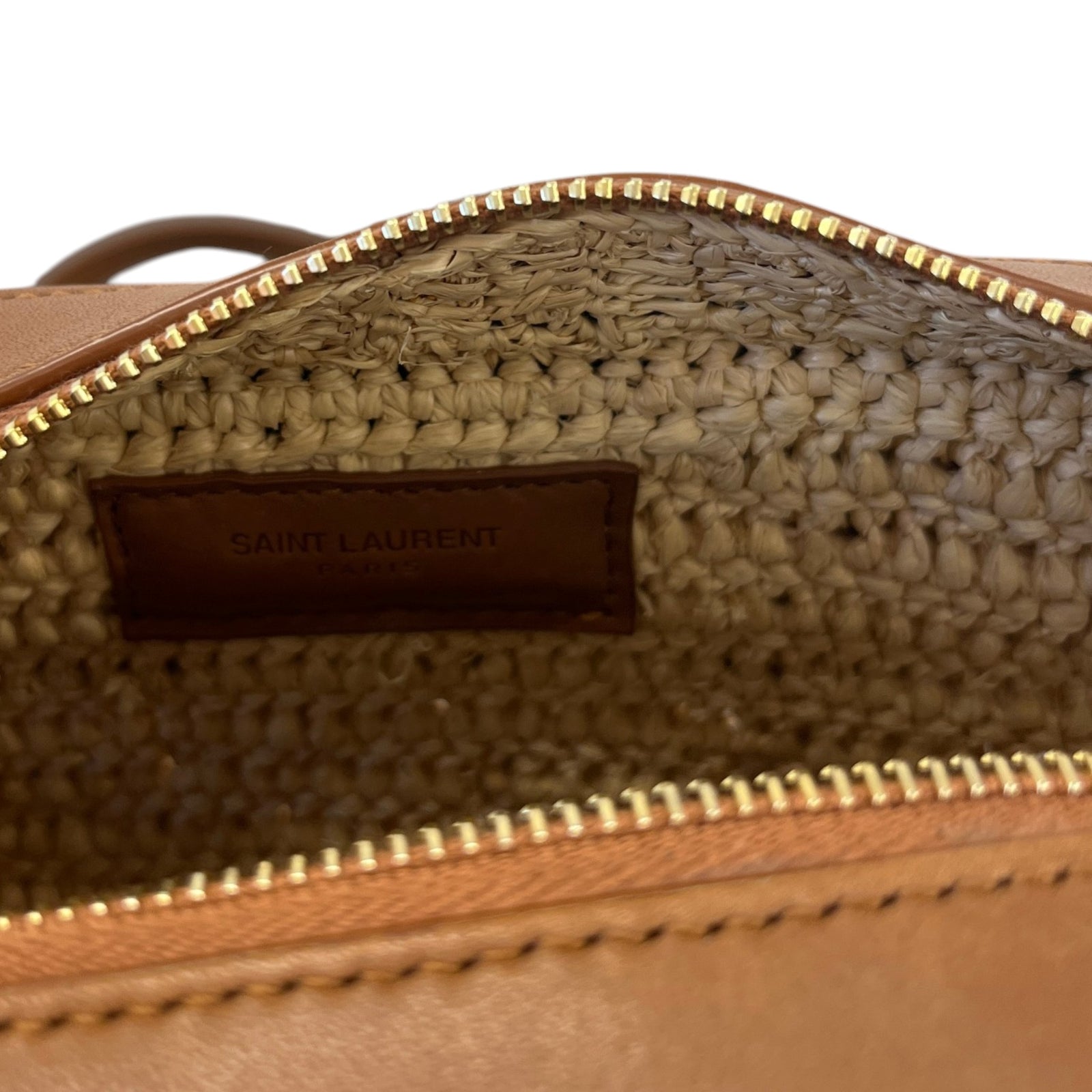 Women's Heart Raffia Crossbody Bag Brown - Photo 11