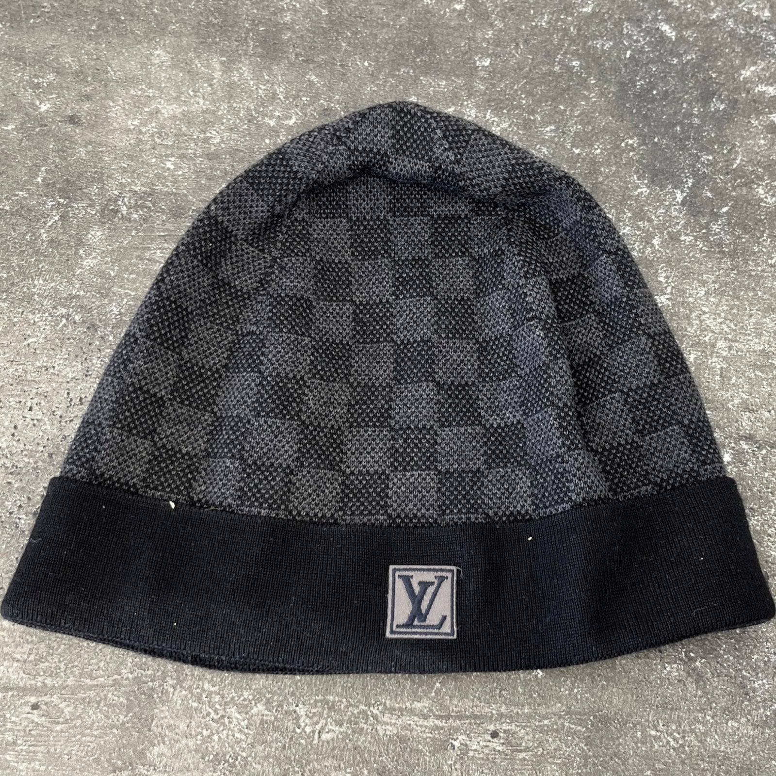 Men's Néo Petit Damier Beanie Hat Black - Photo 9