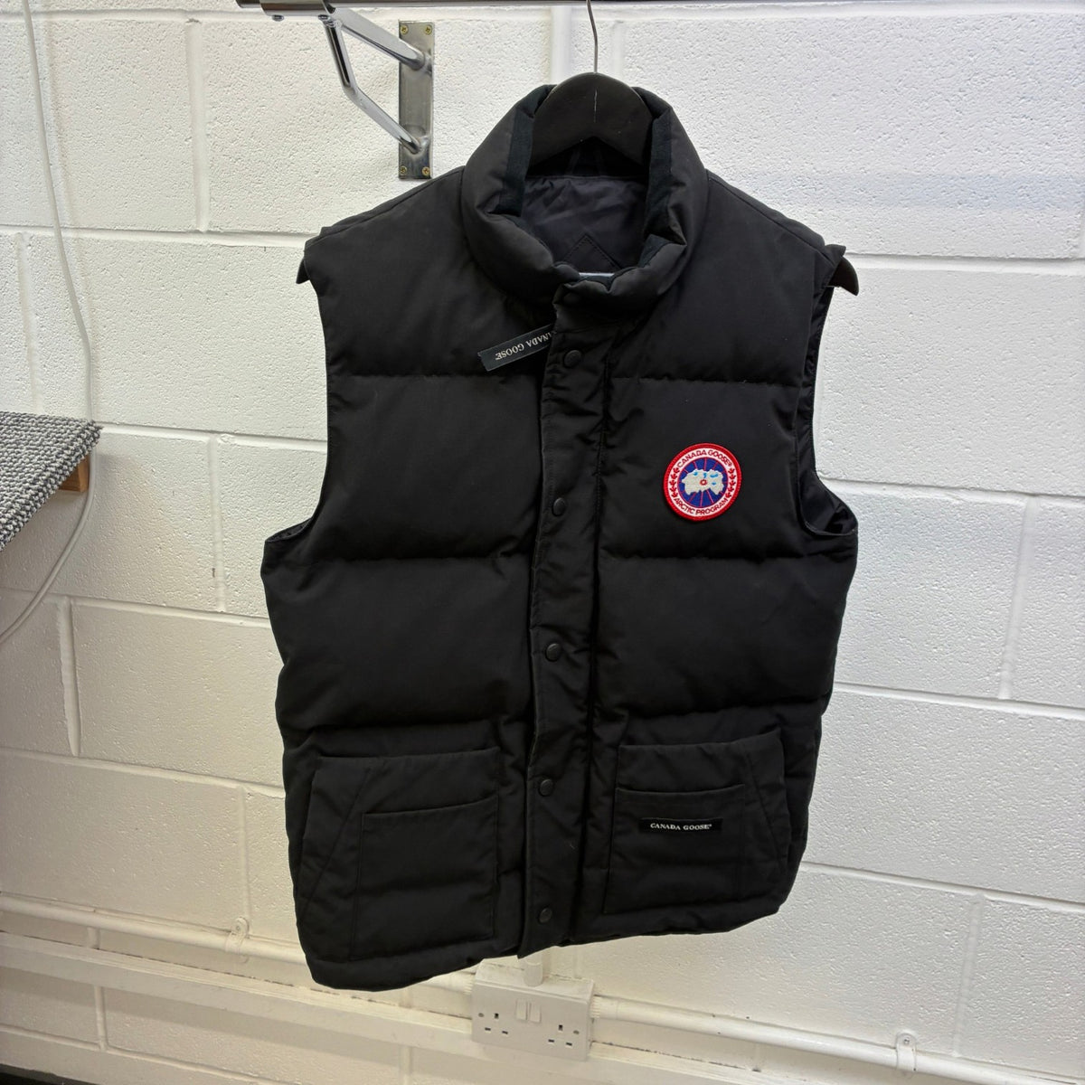 Men's Freestyle Crew Vest Gilet Black Size S - Photo 7