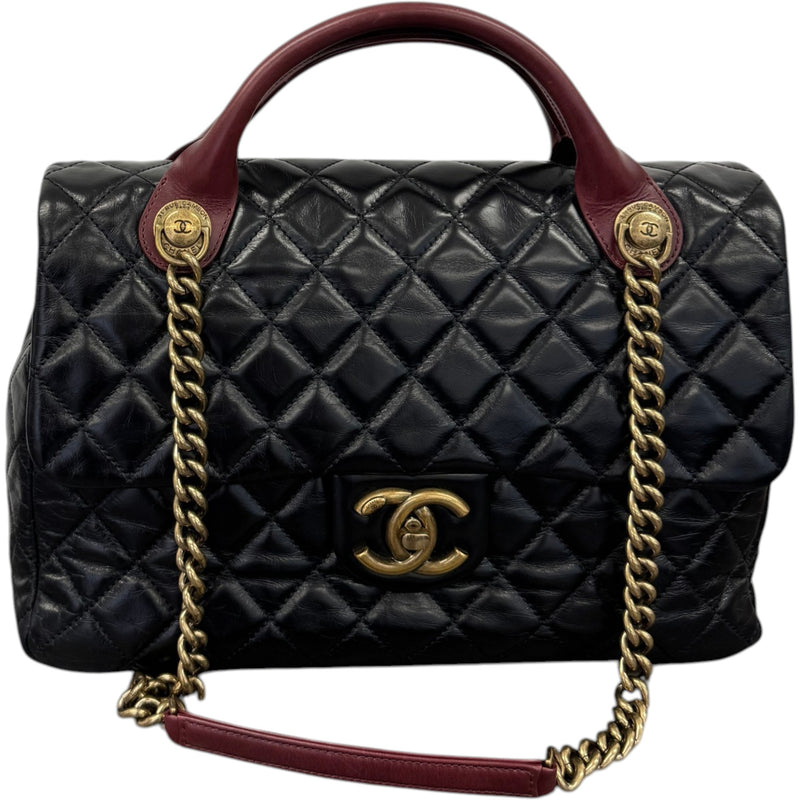 Women's Medium Castle Rock Flap Handbag Black