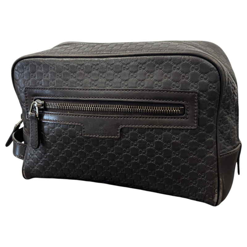 Men's Micro Gussissima Toiletry Bag Brown