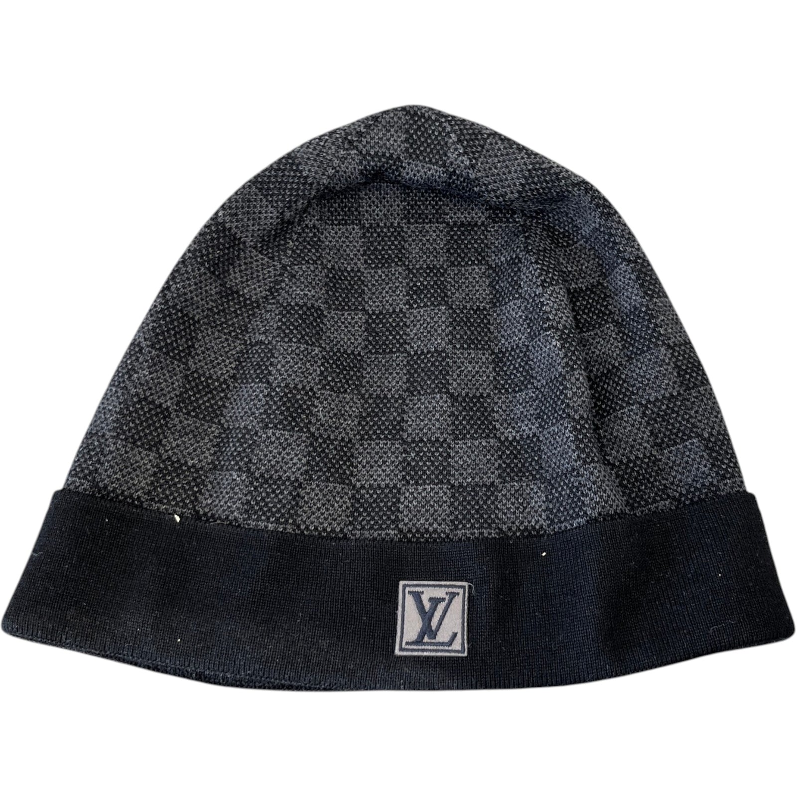 Men's Néo Petit Damier Beanie Hat Black - Photo 1