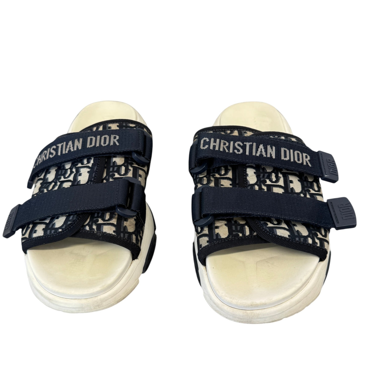 Women's D-Wander Oblique Slides White Size UK 7 / EU 40 - Photo 6