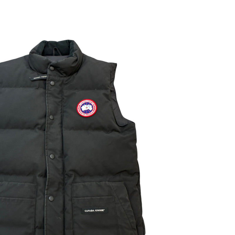 Men's Freestyle Crew Vest Gilet Black Size S