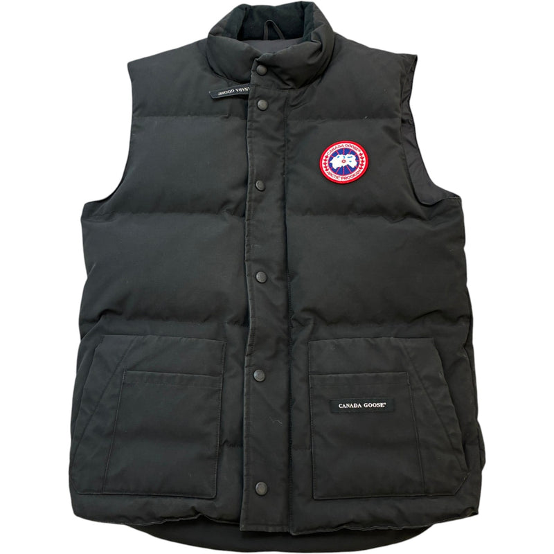 Men's Freestyle Crew Vest Gilet Black Size S