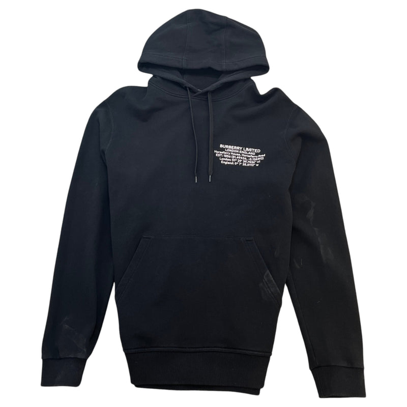 Men's Logo Print Hoodie Black Size L