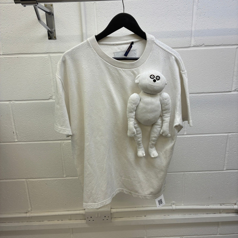 Men's x Virgil Abloh S/S21 3D MONKEY T-Shirt White Size XL
