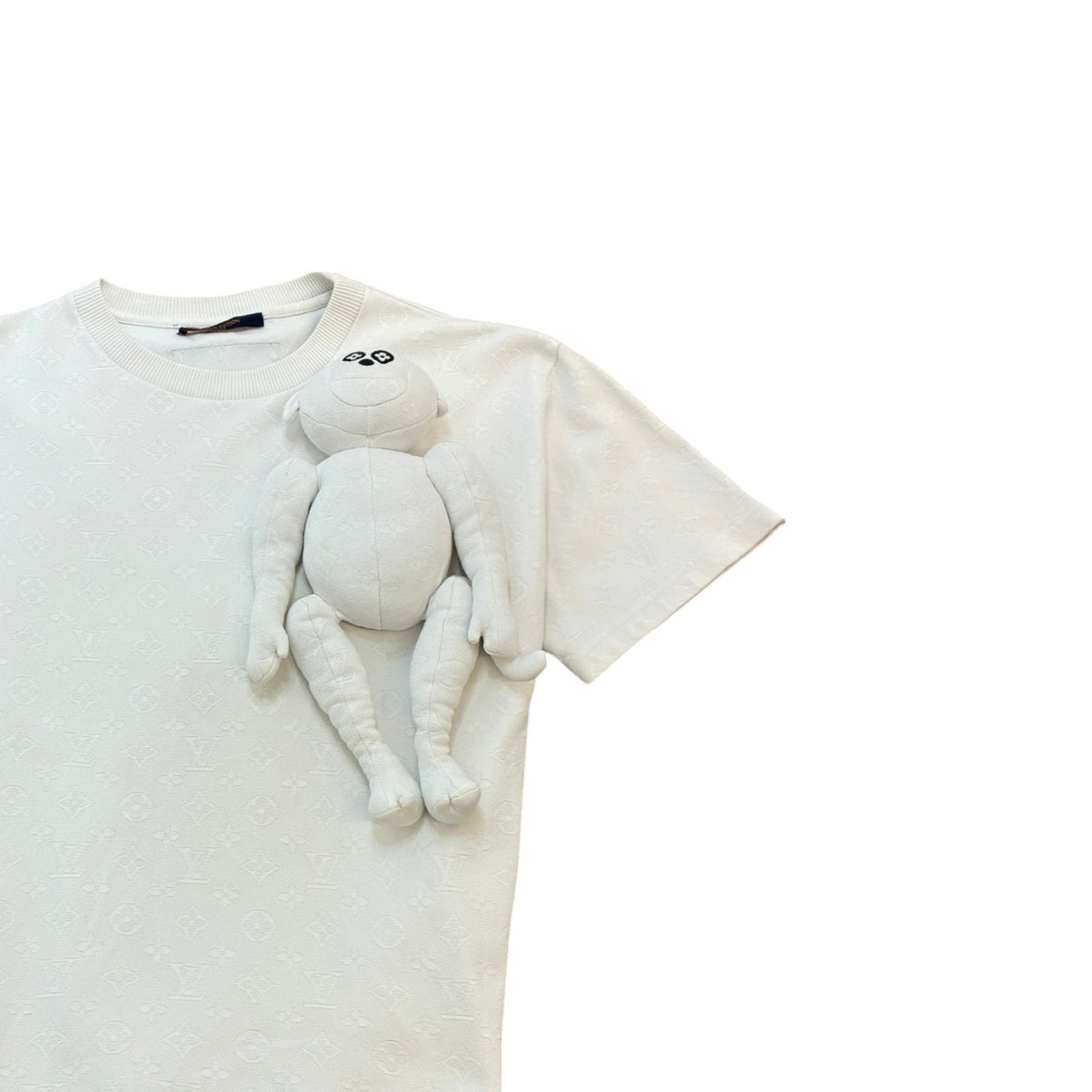 Men's x Virgil Abloh S/S21 3D MONKEY T-Shirt White Size XL - Photo 3