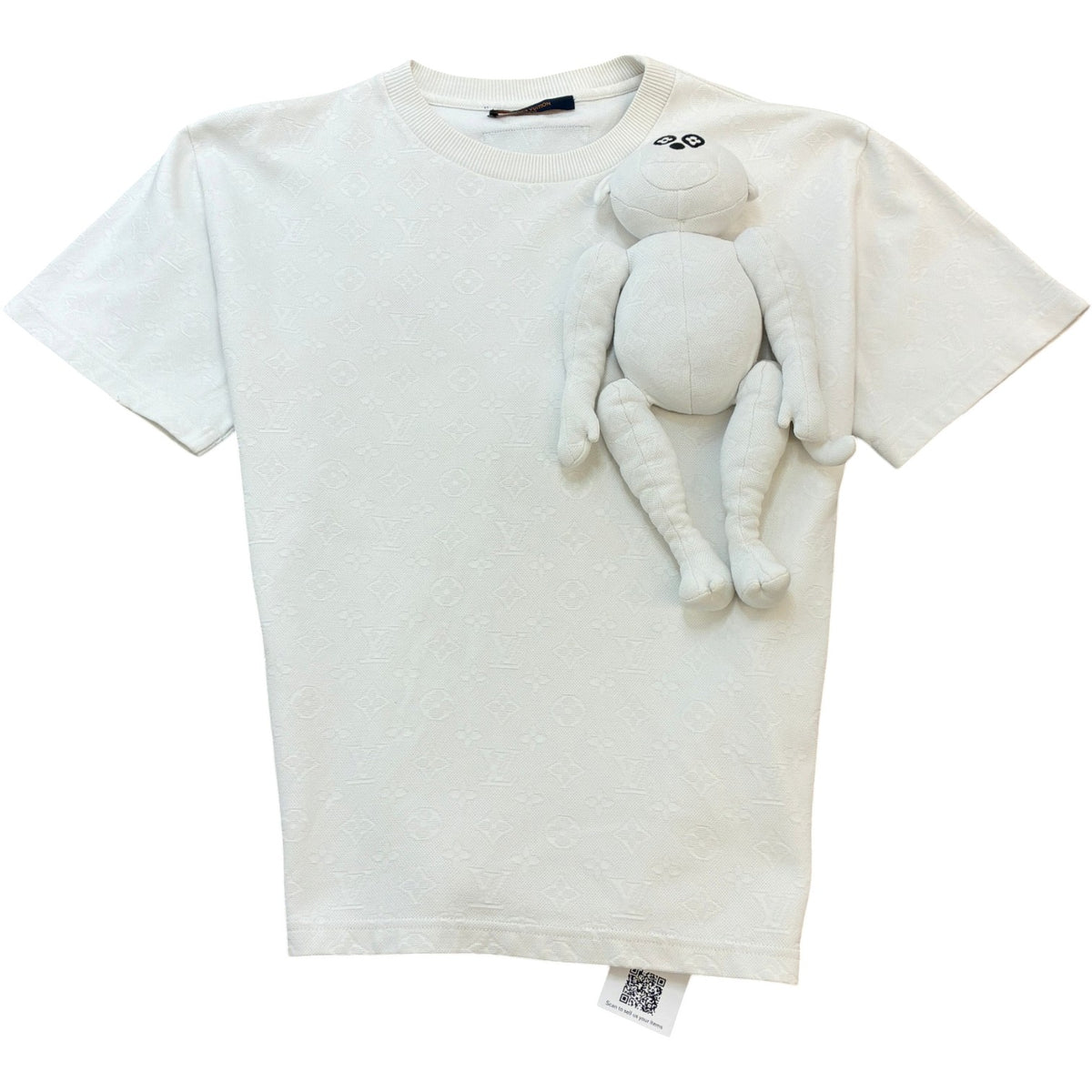 Men's x Virgil Abloh S/S21 3D MONKEY T-Shirt White Size XL - Photo 1