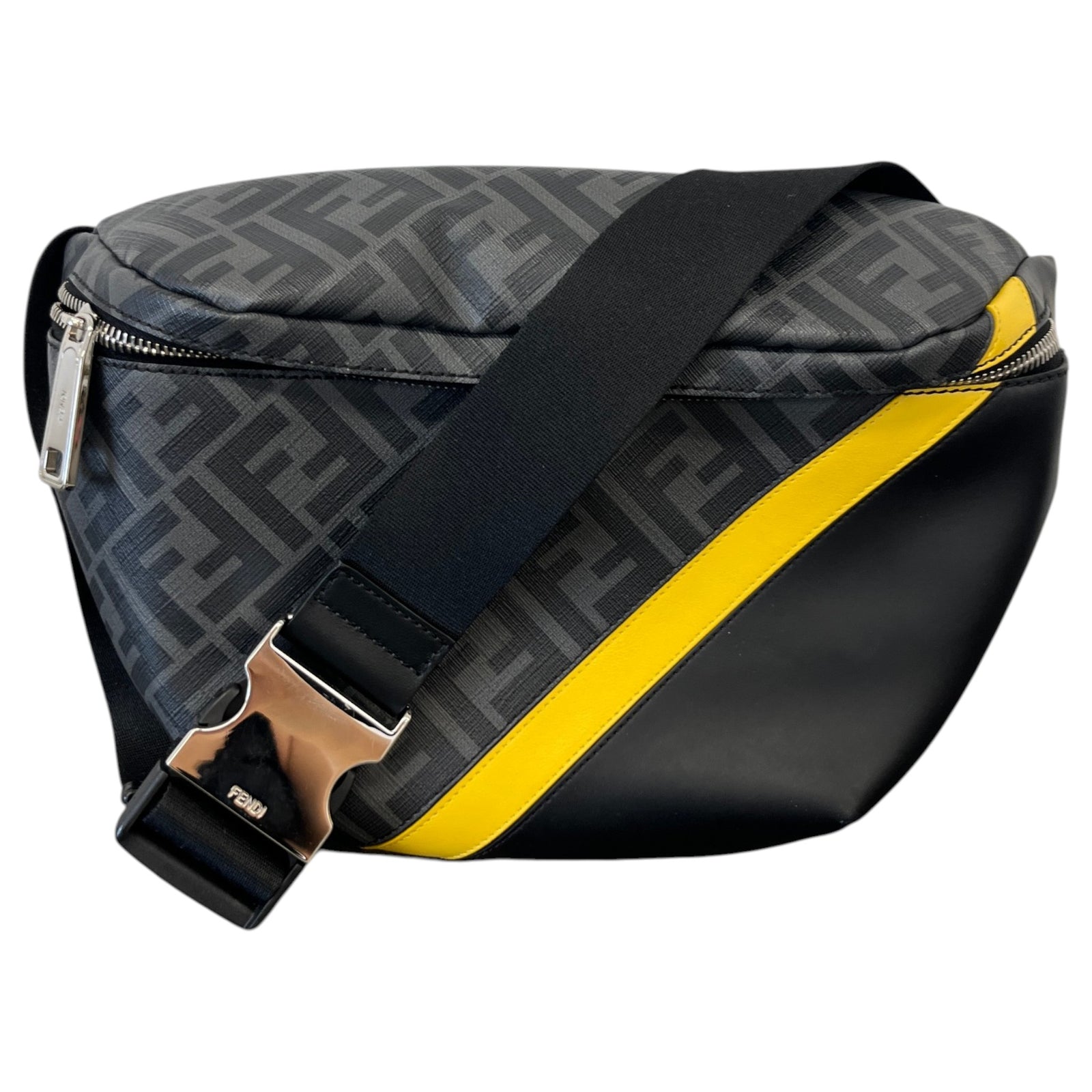 Men's Zucca FF Monogram Belt Bag Black - Photo 1