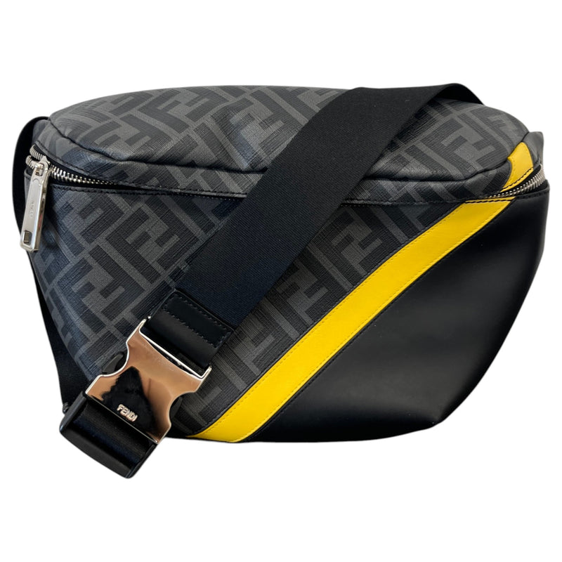 Men's Zucca FF Monogram Belt Bag Black