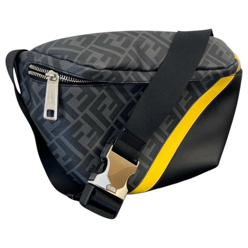 Men's Zucca FF Monogram Belt Bag Black