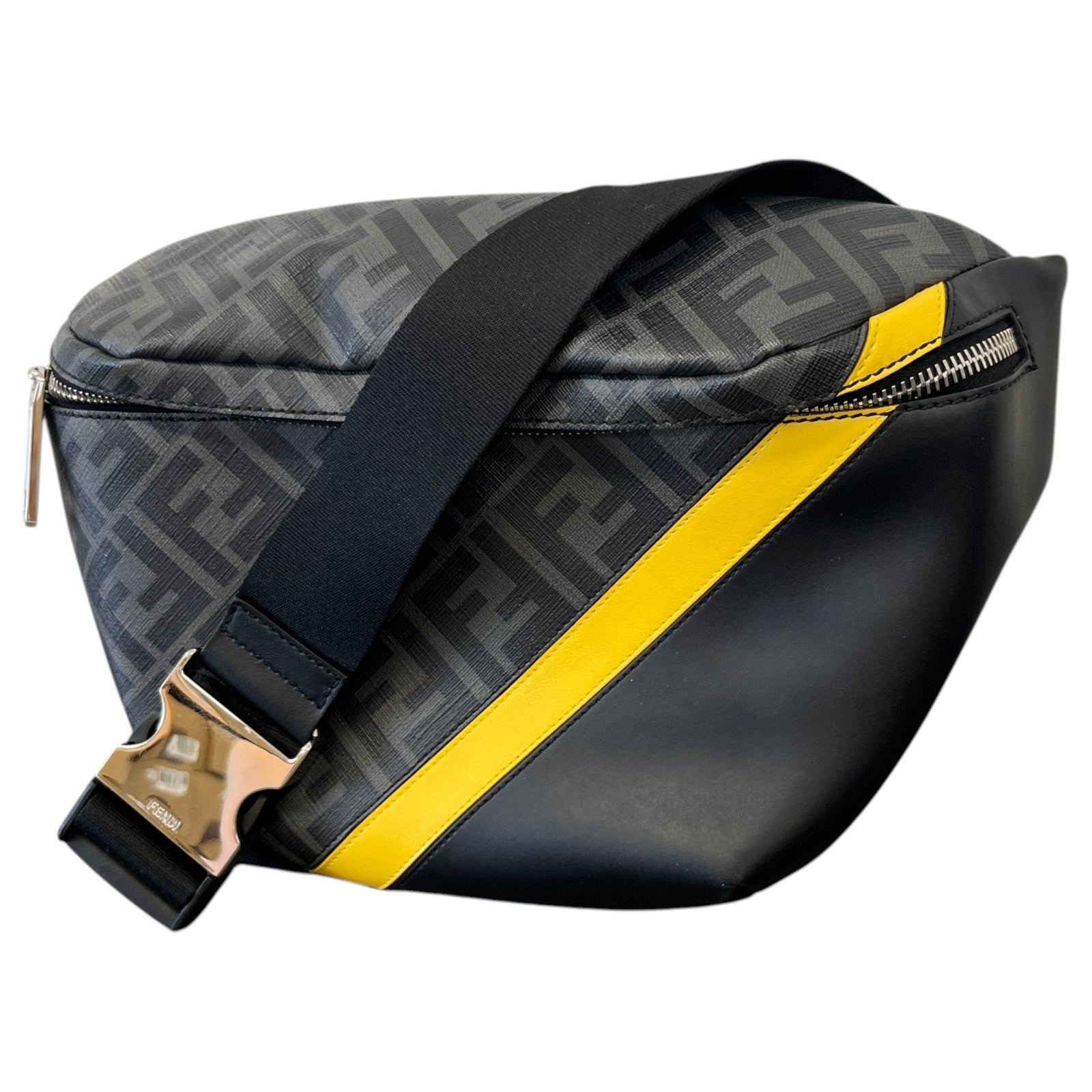 Men's Zucca FF Monogram Belt Bag Black - Photo 5