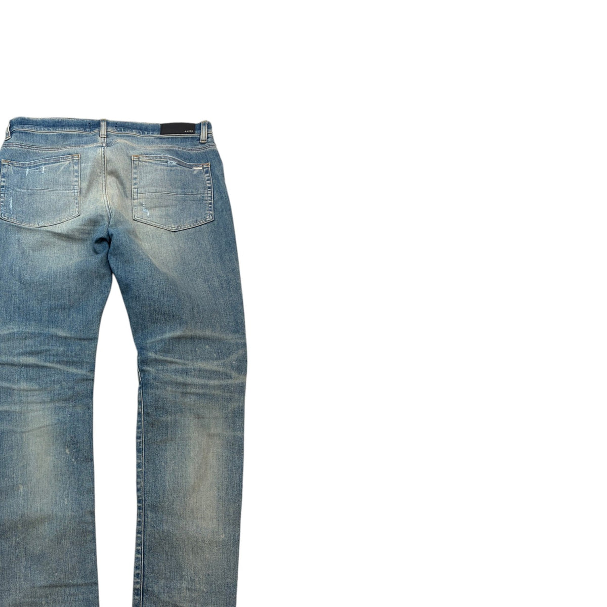 Men's Distressed Plaid Mx1 Jeans Blue Size XL / W36 - Photo 4