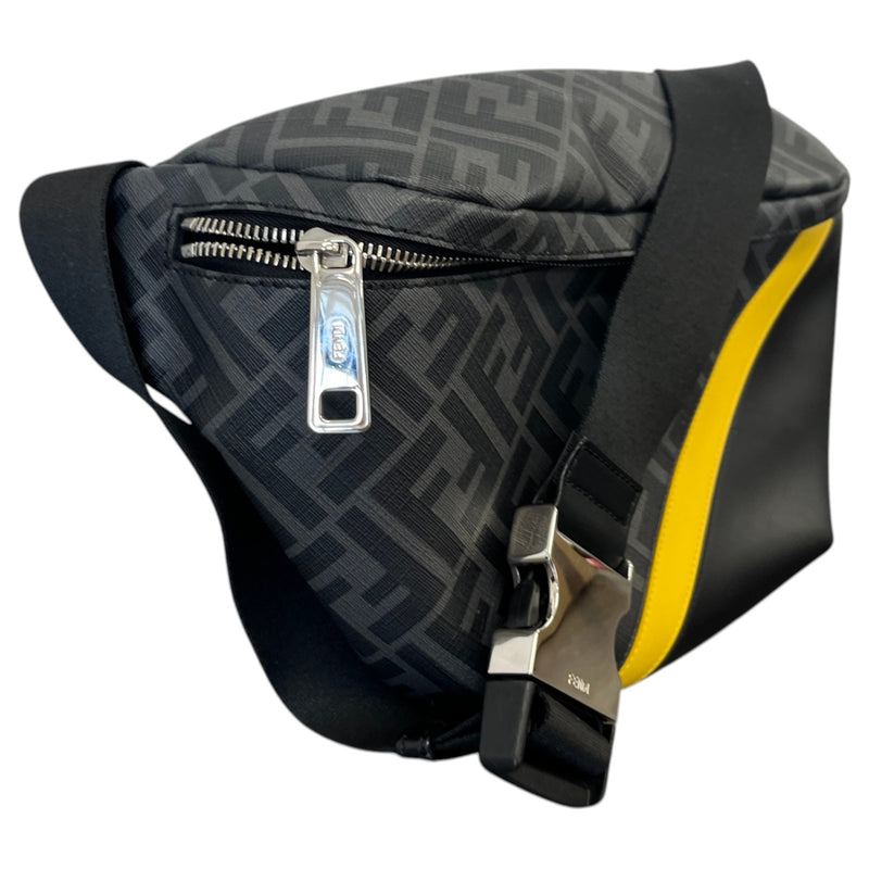 Men's Zucca FF Monogram Belt Bag Black