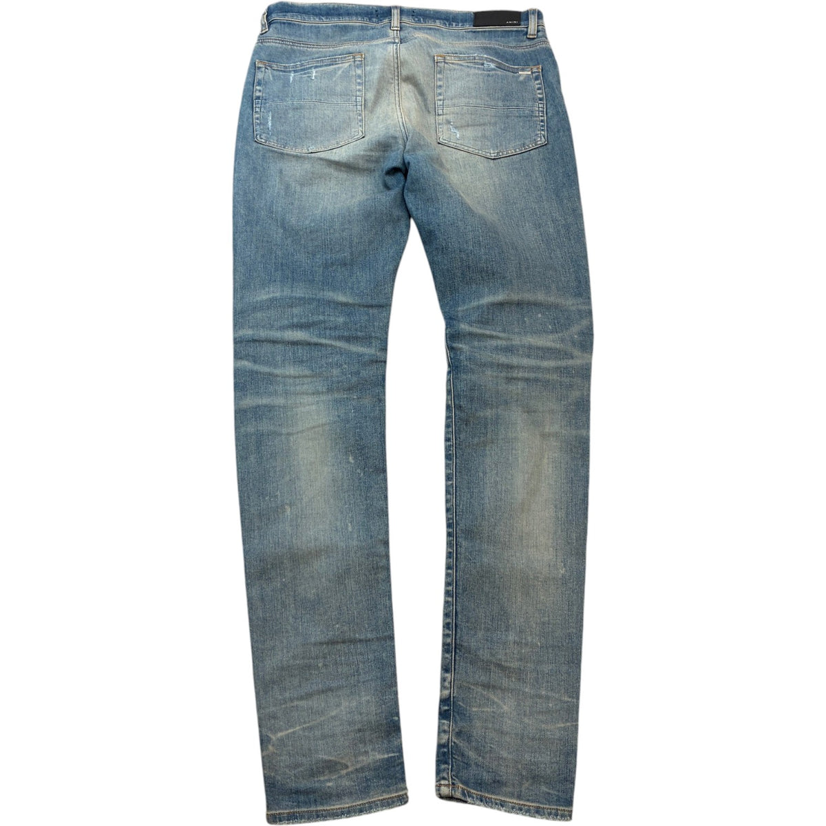 Men's Distressed Plaid Mx1 Jeans Blue Size XL / W36 - Photo 2