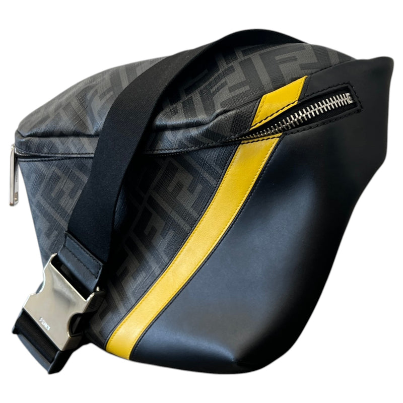 Men's Zucca FF Monogram Belt Bag Black