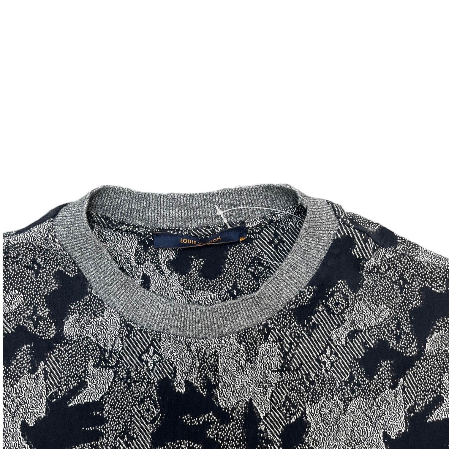 Men's Monogram Camouflage Jacquard T-Shirt Grey Size XS - Photo 5