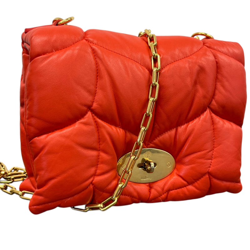 Women's Little Softie Pillow Nappa Crossbody Bag Orange