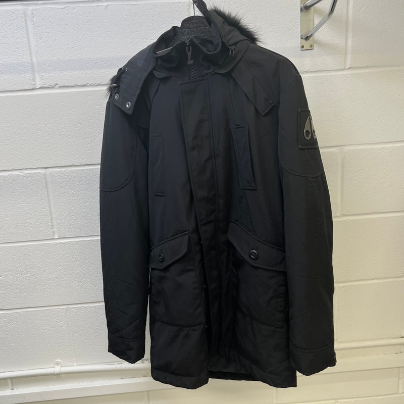 Men's 3Q Parka Down Jacket Black Size S