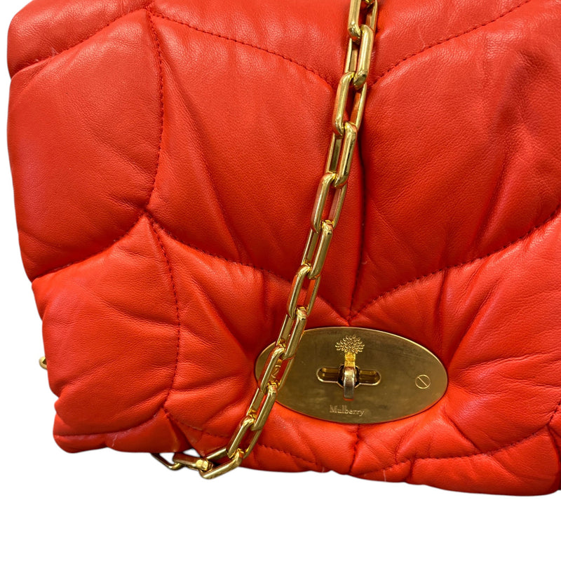 Women's Little Softie Pillow Nappa Crossbody Bag Orange