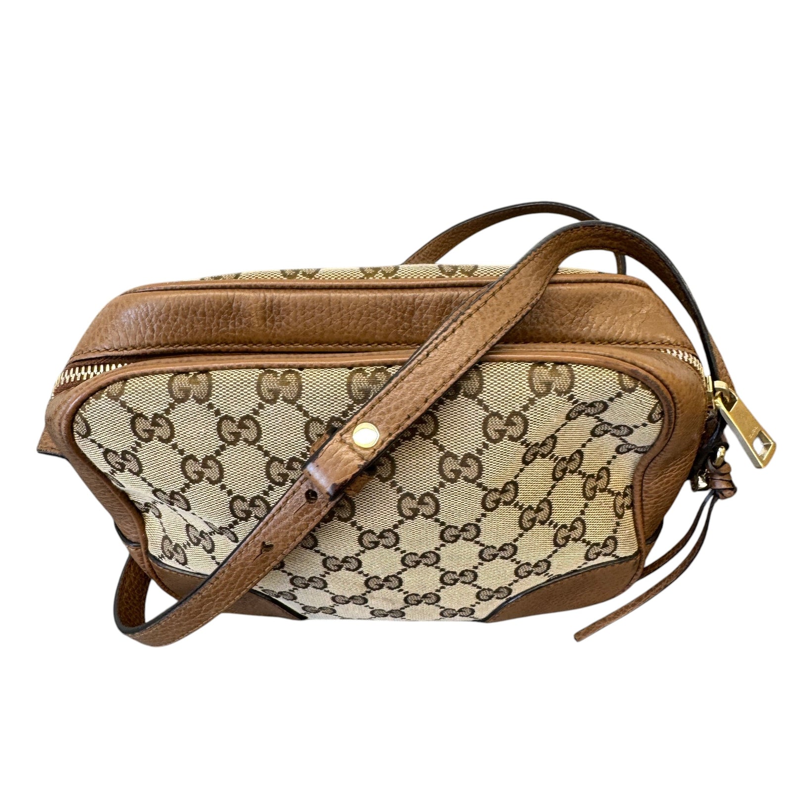 Women's Gg Supreme Camera Bag Beige - Photo 5