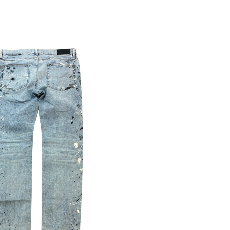 Men's Paint Splatter Mx1 Jeans Blue Size XL / W36